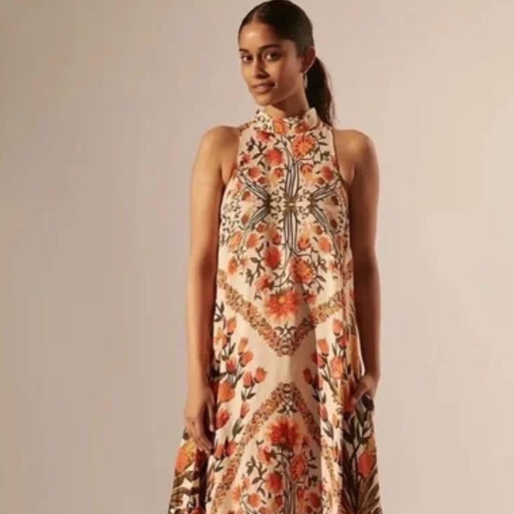 Farm Rio Halter Maxi Dress